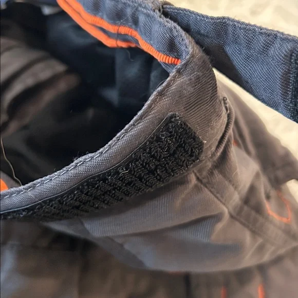 Gap Kids Snow/Ski Pants Boys/Girls Gray/Orange Adjustable Waist Many Pockets 6/7 - Picture 5 of 11